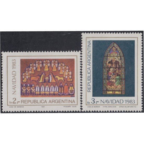 Argentina 1404/05 1983 Navidad Christmas MNH Argentina 1404/05 1983 Navidad Christmas MNH