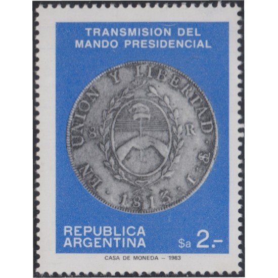 Argentina 1406 1983 Transmisión del mando presidencial MNH Argentina 1406 1983 Transmisión del mando presidencial MNH