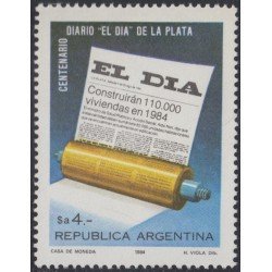 Argentina 1408 1984 Centenario del Diario El Día MNH Argentina 1408 1984 Centenario del Diario El Día MNH