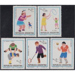 Argentina 1417/21 1984 Filatelia Argentina Juegos infantiles MNH Argentina 1417/21 1984 Filatelia Argentina Juegos infantiles MNH