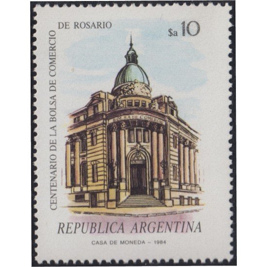 Argentina 1429 1984 100 Años de la bolsa de comercio de Rosario MNH Argentina 1429 1984 100 Años de la bolsa de comercio de Rosario MNH