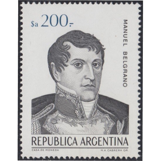 Argentina 1440 1984 Personalidad Manuel Belgrano MNH Argentina 1440 1984 Personalidad Manuel Belgrano MNH