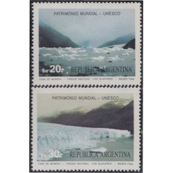 Argentina 1443/44 1984 Parque Nacional Los Glaciares patrimonio de La Unesco MNH Argentina 1443/44 1984 Parque Nacional Los Glaciares patrimonio de La Unesco MNH