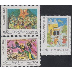 Argentina 1446/48 1984 Navidad Christmas MNH Argentina 1446/48 1984 Navidad Christmas MNH
