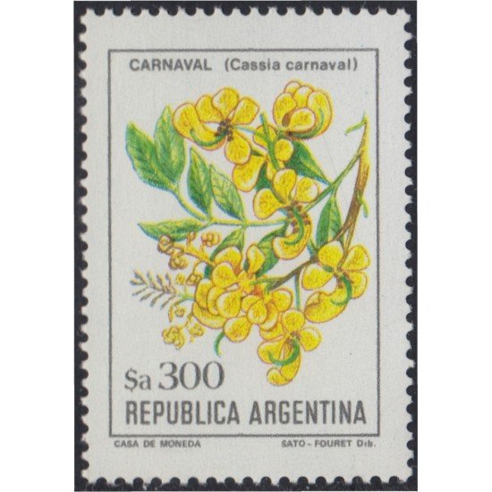 Argentina 1466 1985 Serie Antigua Flores Flowers MNH Argentina 1466 1985 Serie Antigua Flores Flowers MNH