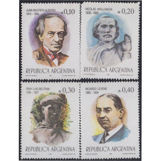 Argentina 1495/98 1985 Personalidades argentinas MNH Argentina 1495/98 1985 Personalidades argentinas MNH