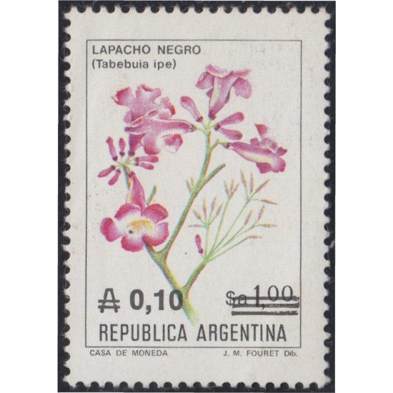 Argentina 1548 1986 Serie Antigua Flores Flowers MNH Argentina 1548 1986 Serie Antigua Flores Flowers MNH
