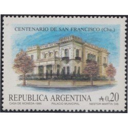 Argentina 1549 1986 Centenario de la fundación de la Villa de San Francisco MNH Argentina 1549 1986 Centenario de la fundación de la Villa de San Francisco MNH
