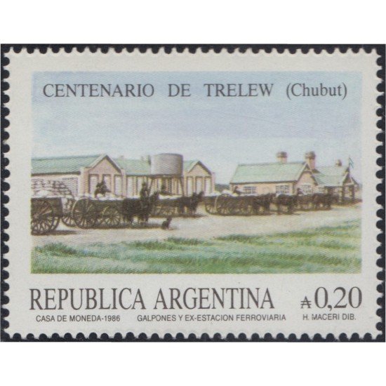 Argentina 1550 1986 Centenario de la Villa de Trelew MNH Argentina 1550 1986 Centenario de la Villa de Trelew MNH