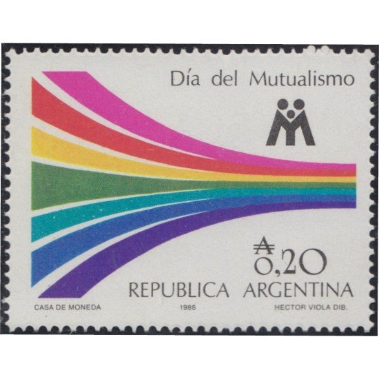 Argentina 1551 1986 Día del mutualismo MNH Argentina 1551 1986 Día del mutualismo MNH