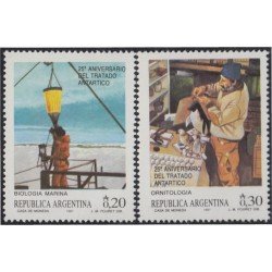 Argentina 1557/58 1987 25º Aniversario del Tratado Antártico MNH Argentina 1557/58 1987 25º Aniversario del Tratado Antártico MNH