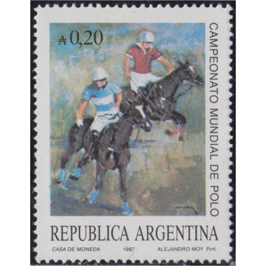 Argentina 1566 1987 Campeonato del mundo de Polo MNH Argentina 1566 1987 Campeonato del mundo de Polo MNH