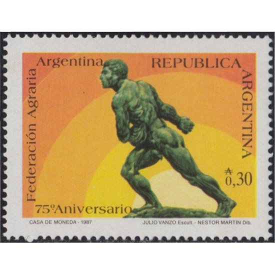 Argentina 1597 1987 75º Aniversario de la Federación Agrícola Argentina MNH Argentina 1597 1987 75º Aniversario de la Federación Agrícola Argentina MNH