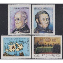 Argentina 1602/05 1987 Coronel Manuel Darrego e Ignacio Álvarez Thomas MNH Argentina 1602/05 1987 Coronel Manuel Darrego e Ignacio Álvarez Thomas MNH