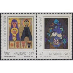 Argentina 1609/10 1987 Navidad Christmas MNH Argentina 1609/10 1987 Navidad Christmas MNH