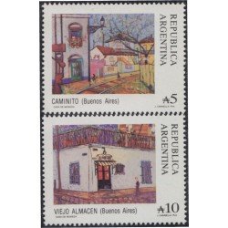 Argentina 1616/17 1988 Serie Antigua Pinturas Argentinas MNH Argentina 1616/17 1988 Serie Antigua Pinturas Argentinas MNH