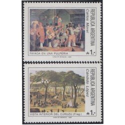 Argentina 1618/19 1988 Pinturas Argentinas MNH Argentina 1618/19 1988 Pinturas Argentinas MNH