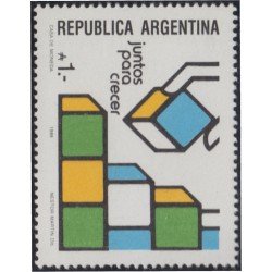 Argentina 1620 1988 Cooperación de Argentina-Brasil MNH Argentina 1620 1988 Cooperación de Argentina-Brasil MNH