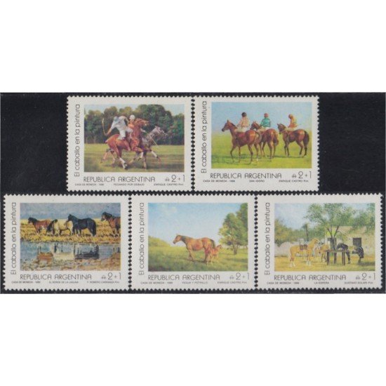 Argentina 1640/44 1988 Filatelia Argentina Pinturas MNH Argentina 1640/44 1988 Filatelia Argentina Pinturas MNH
