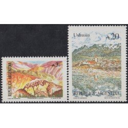 Argentina 1647/48 1988 Serie antigua Paisajes MNH Argentina 1647/48 1988 Serie antigua Paisajes MNH