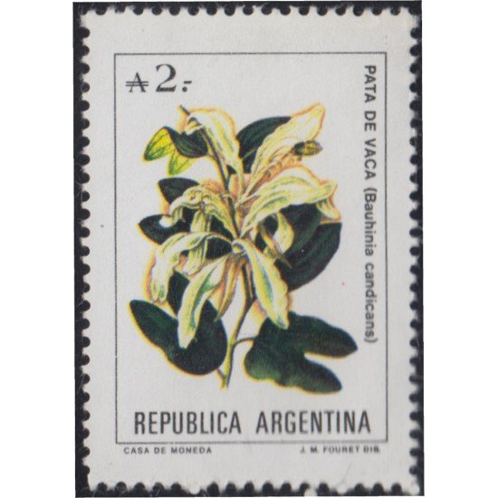 Argentina 1649 1988 Serie antigua Flores Flowers MNH