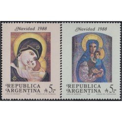 Argentina 1655/56 1988 Navidad Christmas MNH Argentina 1655/56 1988 Navidad Christmas MNH