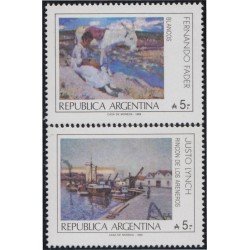 Argentina 1658/59 1989 Obras de pintores argentinos MNH Argentina 1658/59 1989 Obras de pintores argentinos MNH