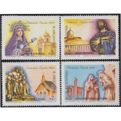Argentina 1661/64 1989 Semana Santa MNH Argentina 1661/64 1989 Semana Santa MNH