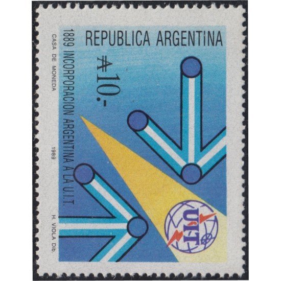 Argentina 1665 1989 Incorporación Argentina a la UIT MNH Argentina 1665 1989 Incorporación Argentina a la UIT MNH