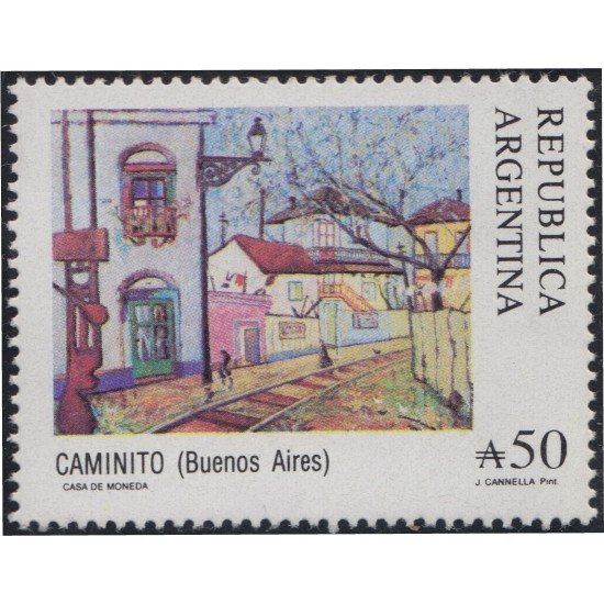 Argentina 1671 1989 Serie Antigua Caminito Buenos Aires MNH Argentina 1671 1989 Serie Antigua Caminito Buenos Aires MNH