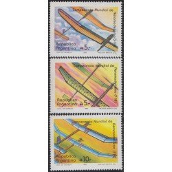 Argentina 1672/74 1989 Campeonato del Mundo de Aeromodelismo MNH Argentina 1672/74 1989 Campeonato del Mundo de Aeromodelismo MNH