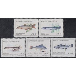 Argentina 1675/79 1989 Filatelia Argentina Peces MNH Argentina 1675/79 1989 Filatelia Argentina Peces MNH