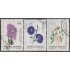 Argentina 1687/89 1989 Serie Antigua Flores Flowers usados