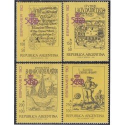 Argentina 1691/94 1989 Espamer 90 Exposición Filatélica Internacional MNH Argentina 1691/94 1989 Espamer 90 Exposición Filatélica Internacional MNH