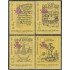 Argentina 1691/94 1989 Espamer 90 Exposición Filatélica Internacional MNH