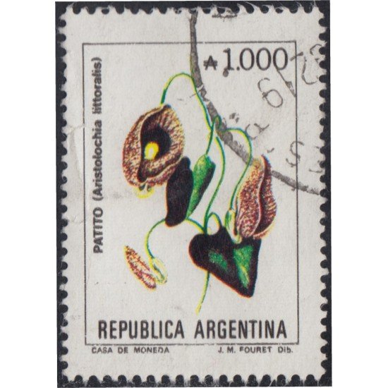 Argentina 1708 1989/90 Flores flowers usado Argentina 1708 1989/90 Flores flowers usado