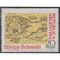 Argentina 833 1969 V Congreso del Nacimiento de Ulrico Schmil. MNH Argentina 833 1969 V Congreso del Nacimiento de Ulrico Schmil. MNH