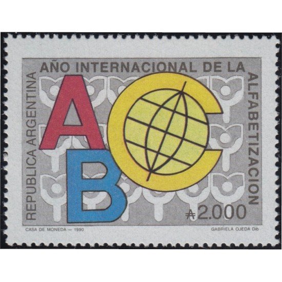 Argentina 1724 1990 Año Internacional de la alfabetización MNH Argentina 1724 1990 Año Internacional de la alfabetización MNH