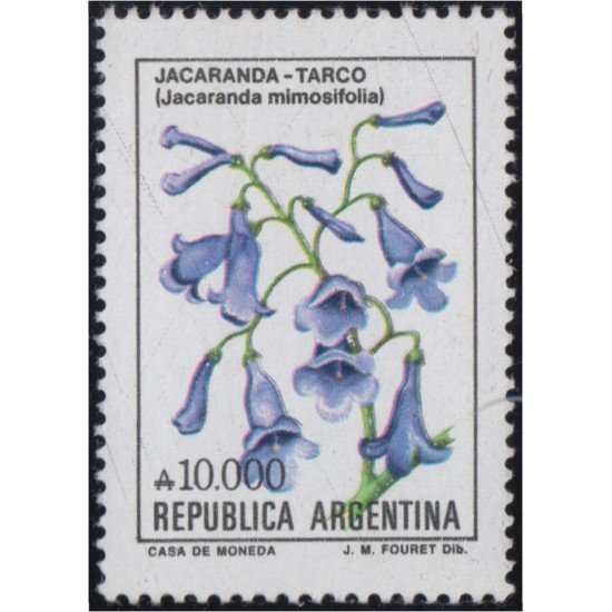 Argentina 1725 1990 Serie antigua Flores flowers MNH