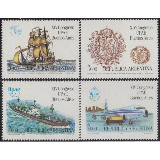 Argentina 1727/30 1990 XIV Congreso de la UPAE MNH Argentina 1727/30 1990 XIV Congreso de la UPAE MNH