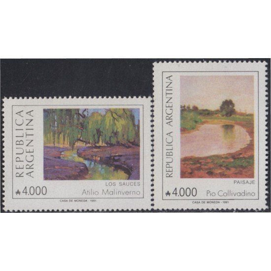 Argentina 1742/43 1991 Arte argentino Obras de artistas contemporáneos MNH