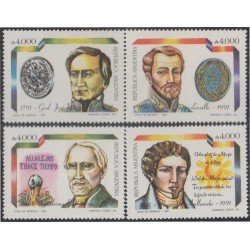 Argentina 1766/69 1991 Aniversario de célebres argentinos MNH Argentina 1766/69 1991 Aniversario de célebres argentinos MNH