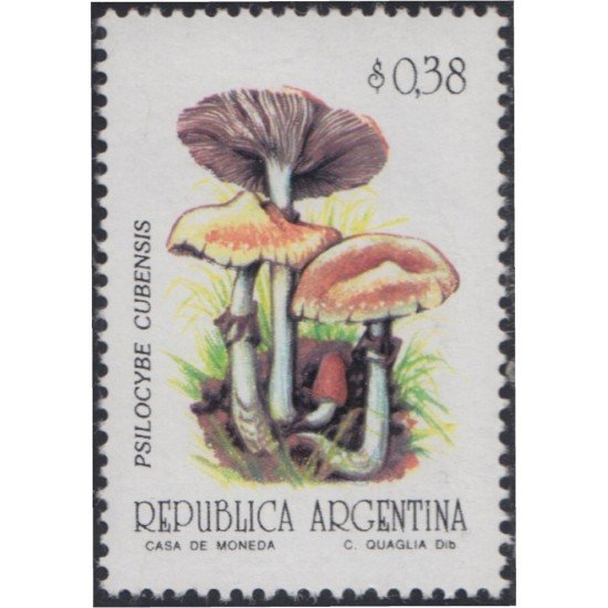 Argentina 1775 1992 Flora Champiñones MNH Argentina 1775 1992 Flora Champiñones MNH