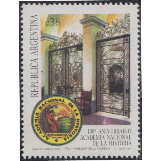 Argentina 1818 1993 Centenario de la Academia Nacional de Historia MNH Argentina 1818 1993 Centenario de la Academia Nacional de Historia MNH