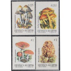 Argentina 1823/26 1993 Flora Champiñones MNH Argentina 1823/26 1993 Flora Champiñones MNH