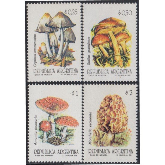 Argentina 1823/26 1993 Flora Champiñones MNH