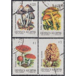 Argentina 1823/26 1993 Flora Champiñones usados Argentina 1823/26 1993 Flora Champiñones usados