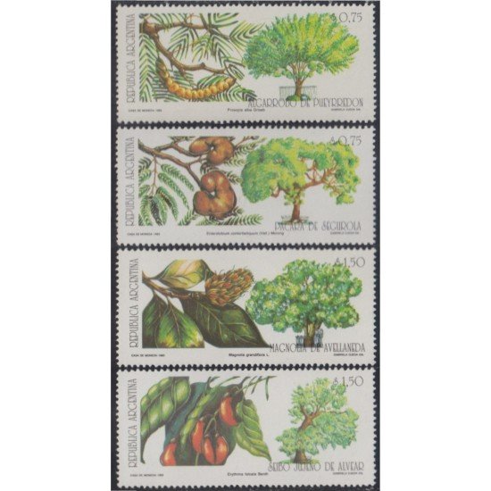 Argentina 1827/30 1993 Flora árboles y frutas MNH Argentina 1827/30 1993 Flora árboles y frutas MNH