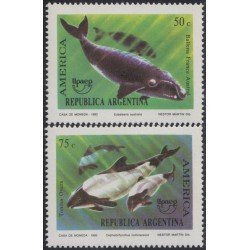 Argentina 1831/32 1993 América UPAE Cetáceos MNH Argentina 1831/32 1993 América UPAE Cetáceos MNH