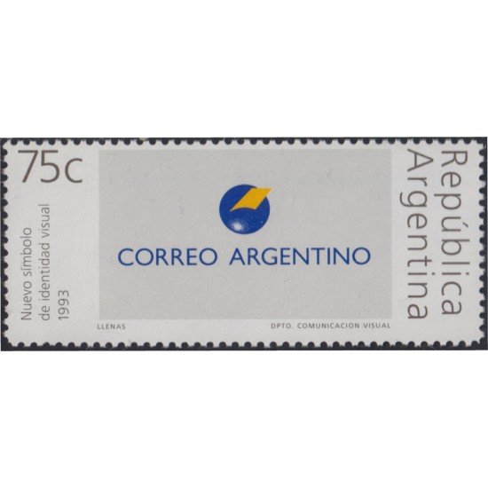 Argentina 1833 1993 Correo Argentino Nuevo símbolo MNH Argentina 1833 1993 Correo Argentino Nuevo símbolo MNH